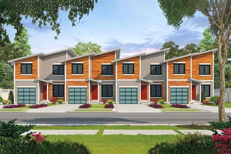 4 plex house plans